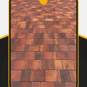 Тротуарная плитка Новый город Вулкан Colormix 240×160×80×160 мм